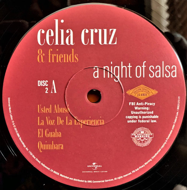 Celia Cruz & "A Night Of Salsa" Friends - A Night Of Salsa (2xLP) (Near Mint (NM or M-)) USED