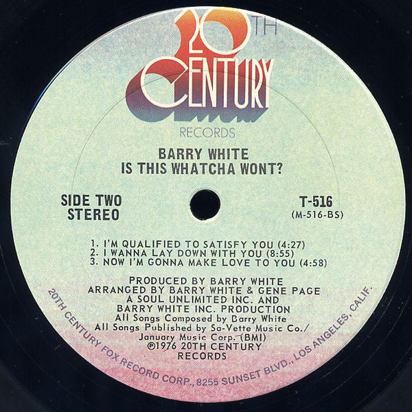 Barry White - Is This Whatcha Wont? (LP) (Mint (M)) USED