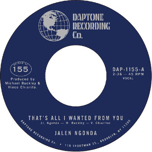 Jalen Ngonda - That's All I Wanted From You / So Glad I Found You 7"