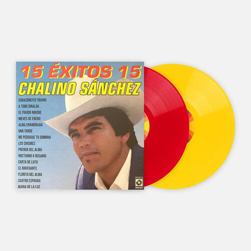 Chalino Sanchez - 15 Exitos 15 2LP (Red & Yellow Colored Vinyl, Holland)