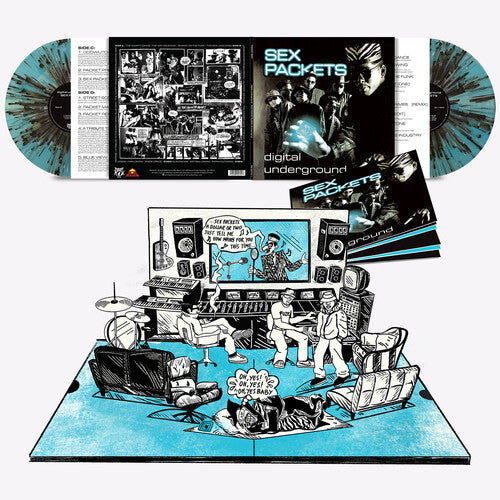 Digital Underground - Sex Packets 2LP (35th Anniversary Edition, Pop-Up Deluxe Version, 180 Gram Vinyl, Clear Black & Blue Vinyl)