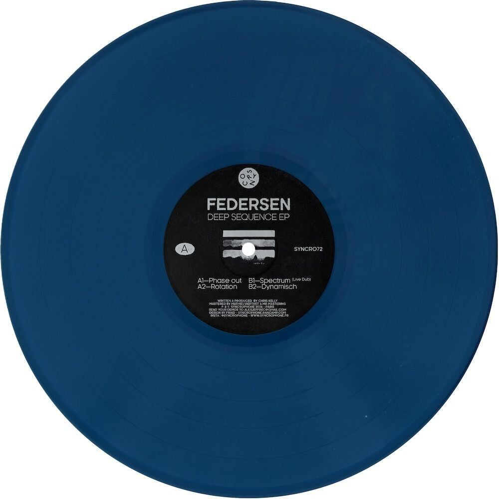 Federsen - Deep Sequence 12" (Blue, Colored, Ep) (Preorder: Ships June 12, 2026)