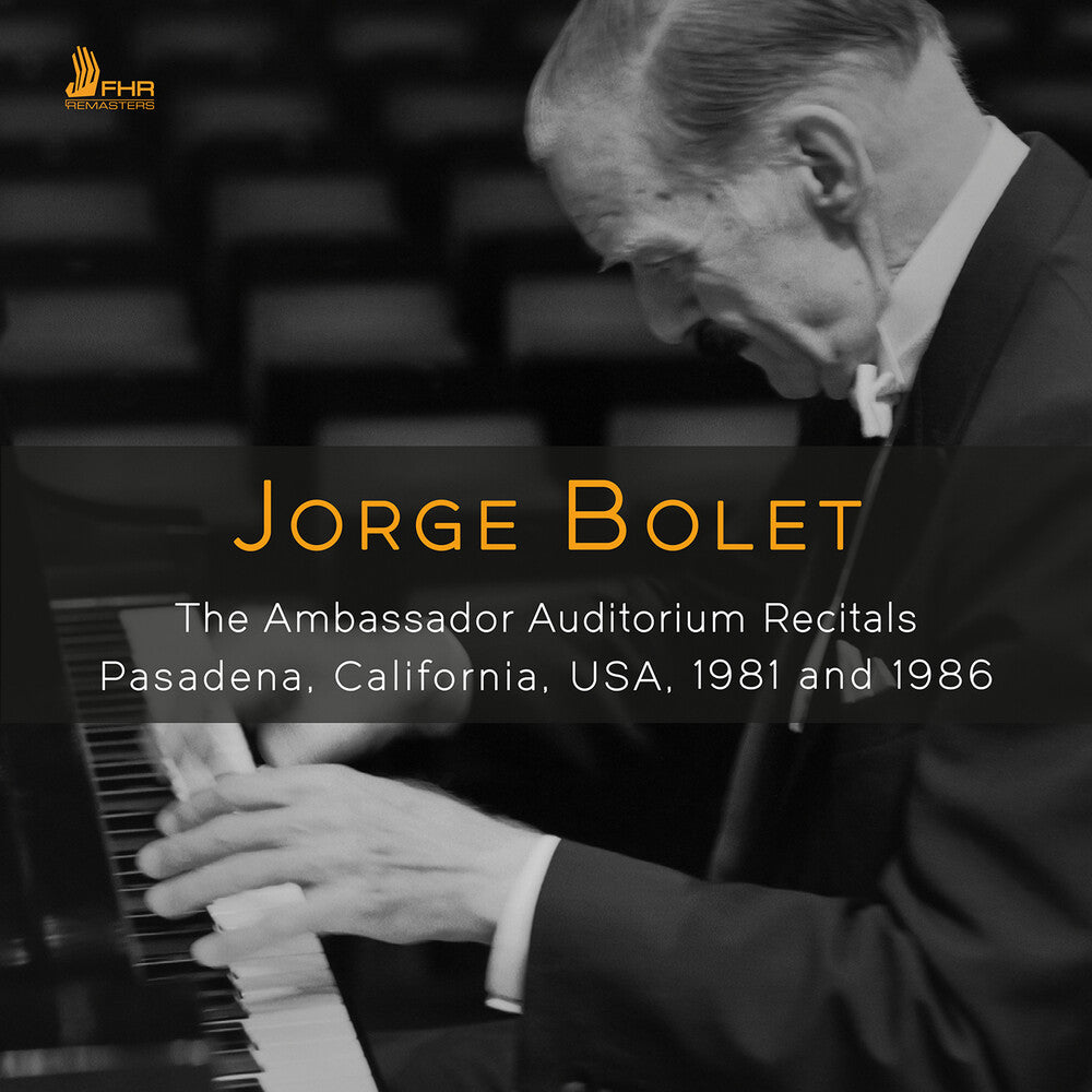 Jorge Bolet - Jorge Bolet - Ambassador Auditorium Recitals CD (Preorder: Ships July 3, 2026)