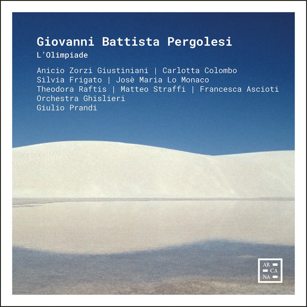 Anicio Giustiniani Zorzi - Pergolesi: L'olimpiade CD (Preorder: Ships July 17, 2026)
