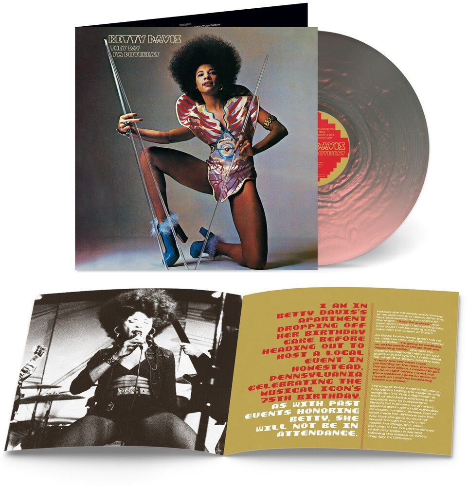 Betty Davis - They Say I'm Different LP (Colored, With Booklet, Exp) (Preorder: Ships July 10, 2026)