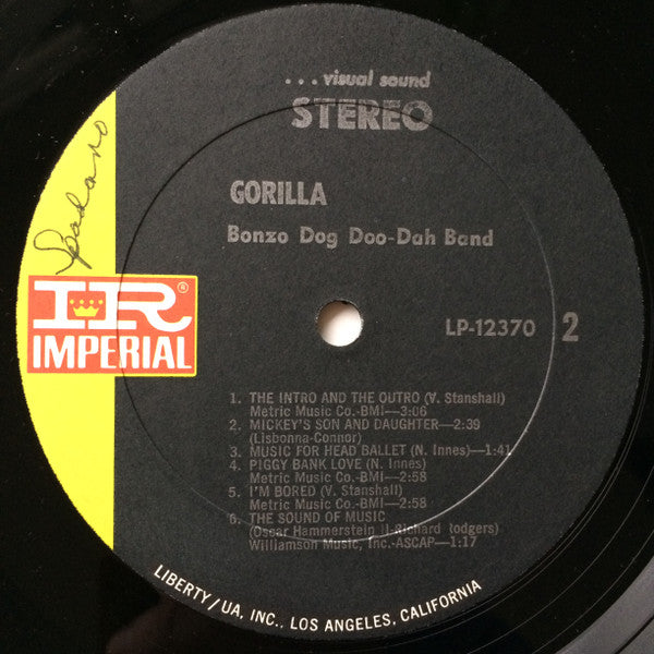 Bonzo Dog Doo-Dah Band - Gorilla (LP) (Mint (M)) USED
