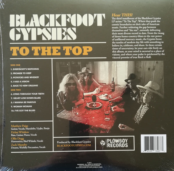 Blackfoot Gypsies - To The Top (LP) (Mint (M)) USED