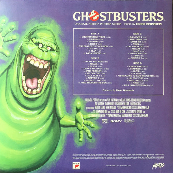 Elmer Bernstein - Ghostbusters Original Motion Picture Score (2xLP) (Mint (M)) USED