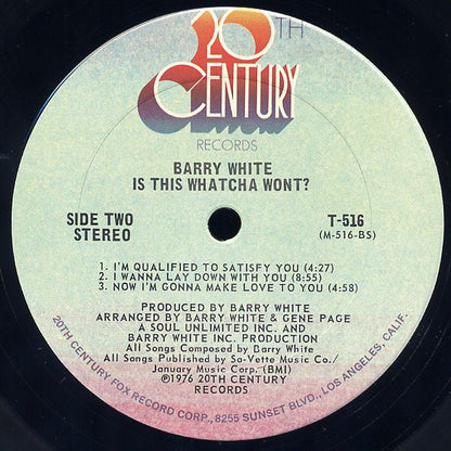 Barry White - Is This Whatcha Wont? (LP) (Mint (M)) USED