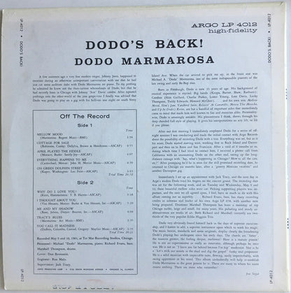 Dodo Marmarosa - Dodo's Back (LP) (Very Good Plus (VG+)) USED
