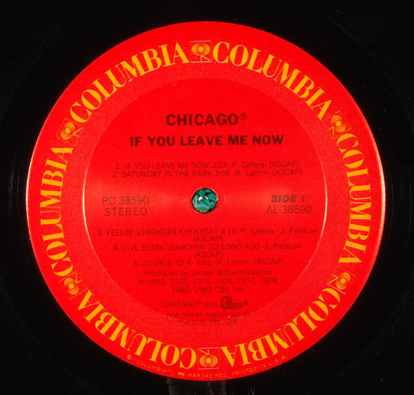 Chicago  - If You Leave Me Now (LP) (Mint (M)) USED