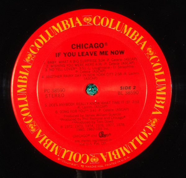 Chicago  - If You Leave Me Now (LP) (Mint (M)) USED