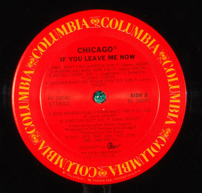 Chicago  - If You Leave Me Now (LP) (Mint (M)) USED