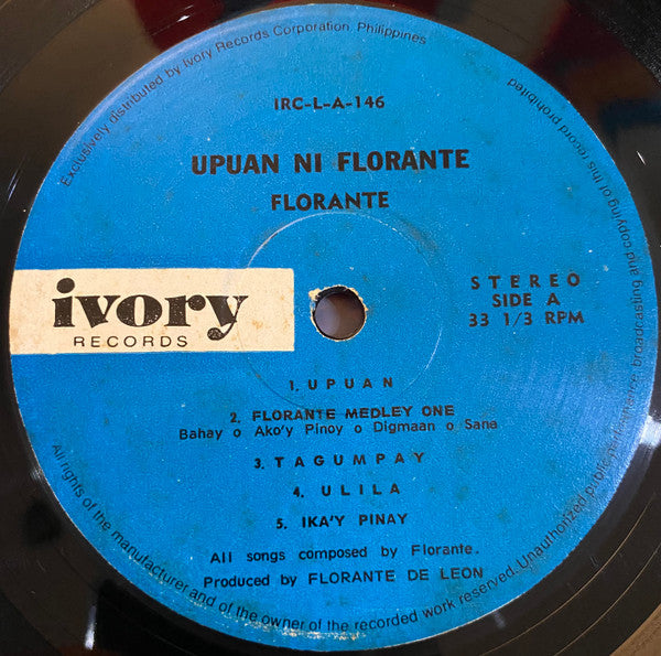 Florante - Upuan Ni Florante (LP) (Near Mint (NM or M-)) USED