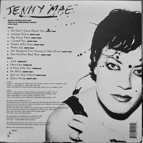 Jenny Mae - What's Wrong With Me? (Singles & Unreleased Tracks 1989-2017) (LP) (Near Mint (NM or M-)) USED