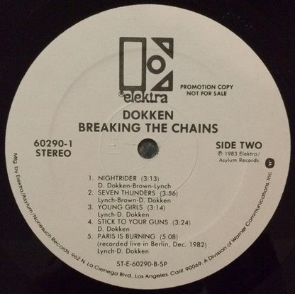 Dokken - Breaking The Chains (LP) (Very Good (VG))