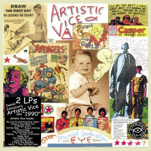 Daniel Johnston - Artistic Vice/1990 2LP (Gatefold)