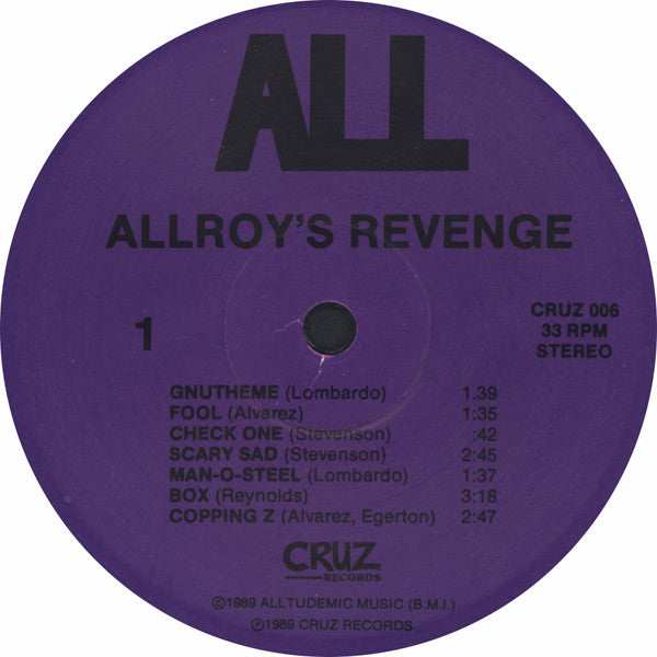 ALL  - Allroy's Revenge (LP) (Very Good Plus (VG+)) USED