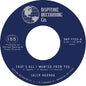 Jalen Ngonda - That's All I Wanted From You / So Glad I Found You 7"
