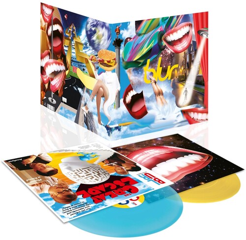 Blur - The Great Escape 2LP (Clear Blue & Yellow Vinyl, 140 Gram Vinyl, Anniversary Edition)