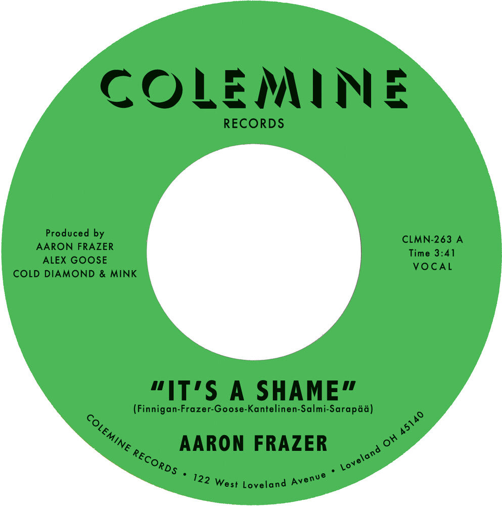 Aaron Frazer - It's A Shame B/W The Fool 7" (Preorder: Ships June 12, 2026)