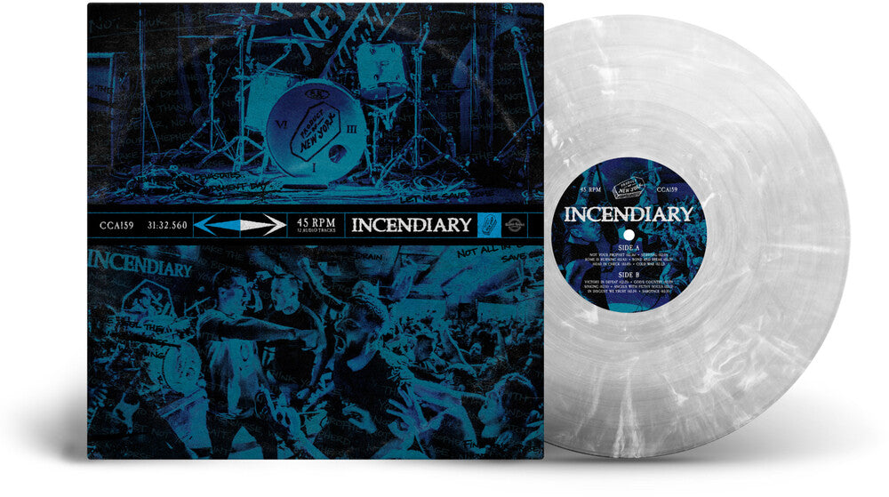 Incendiary - Product of New York LP (Clear w/ White Marble) (Preorder: Ships June 26, 2026)