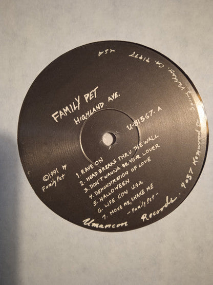 Family Pet  - Highland Ave. (LP) (Near Mint (NM or M-)) USED
