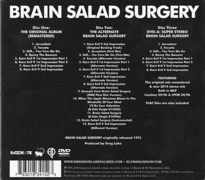 Emerson, Lake & Palmer - Brain Salad Surgery (CD) (Very Good Plus (VG+)) USED
