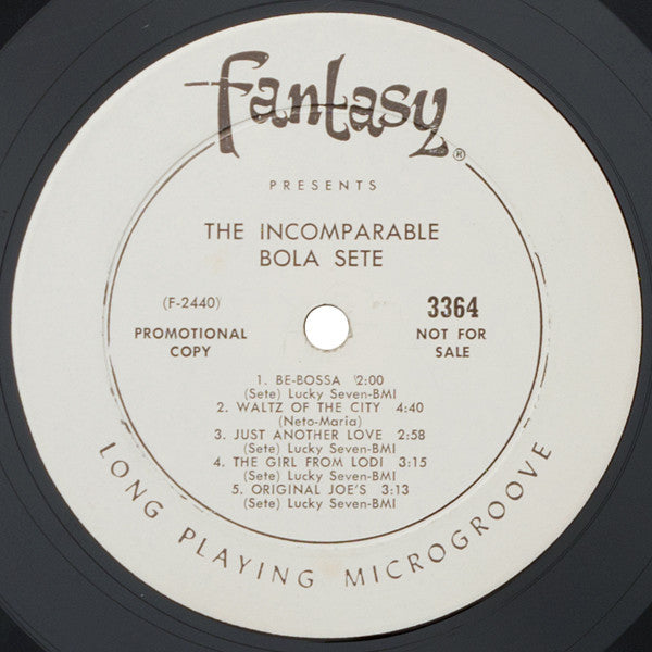 Bola Sete - The Incomparable Bola Sete (LP) (Very Good Plus (VG+)) USED