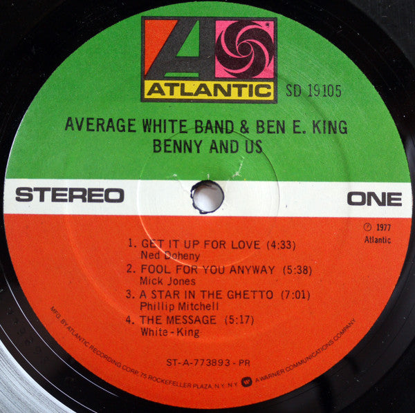 Average White Band & Ben E. King - Benny And Us (LP) (Mint (M)) USED