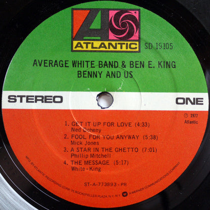 Average White Band & Ben E. King - Benny And Us (LP) (Mint (M)) USED