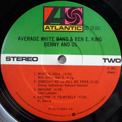 Average White Band & Ben E. King - Benny And Us (LP) (Mint (M)) USED