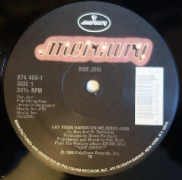 Bon Jovi - Lay Your Hands On Me (12") (Mint (M)) USED