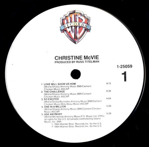 Christine McVie - Christine McVie (LP) (Mint (M))