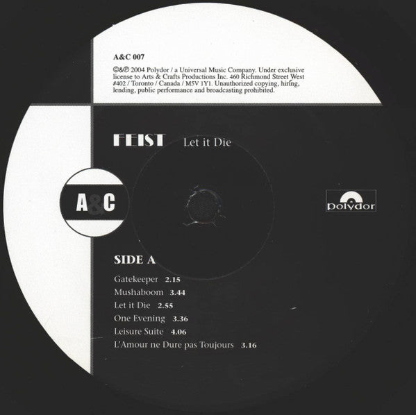 Feist - Let It Die (LP) (Very Good Plus (VG+)) USED