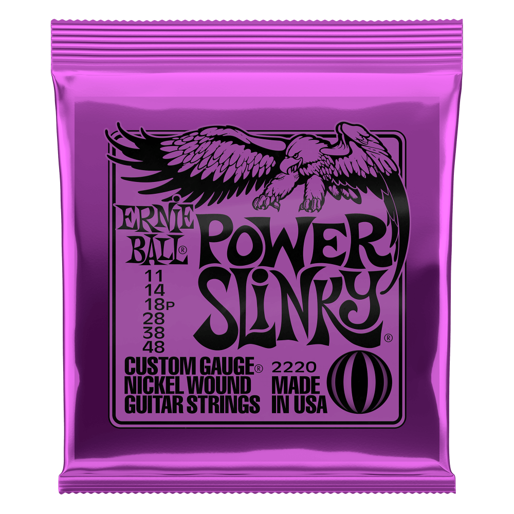 Ernie Ball - Power Slinky Nickel Wound Electric Guitar Strings 11-48 Gauge