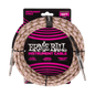 Ernie Ball - Braided Instrument Cable Straight/Straight 18ft - Emerald Argyle