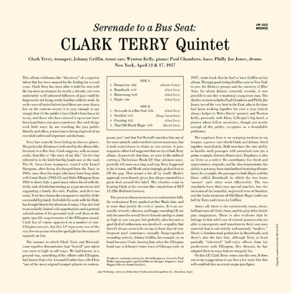 Clark Terry Quintet - Serenade To A Bus Seat LP (180g, Limited Edition, Remastered, Mono, Jazz Workshop)
