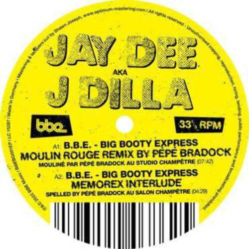 J Dilla - B.B.E. 12"