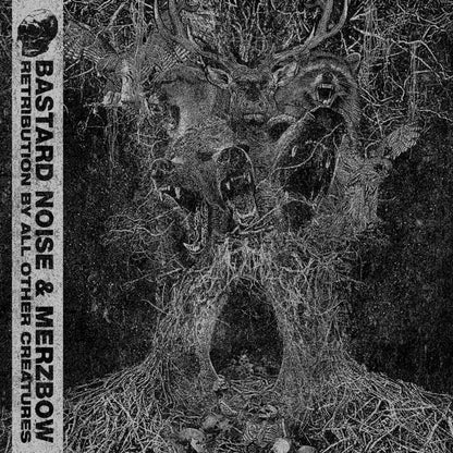 Bastard Noise & Merzbow – Retribution By All Other Creatures 2LP (Silver Vinyl, Gatefold)