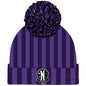 Wednesday Pom-Pom Beanie Nevermore Logo [Hat]